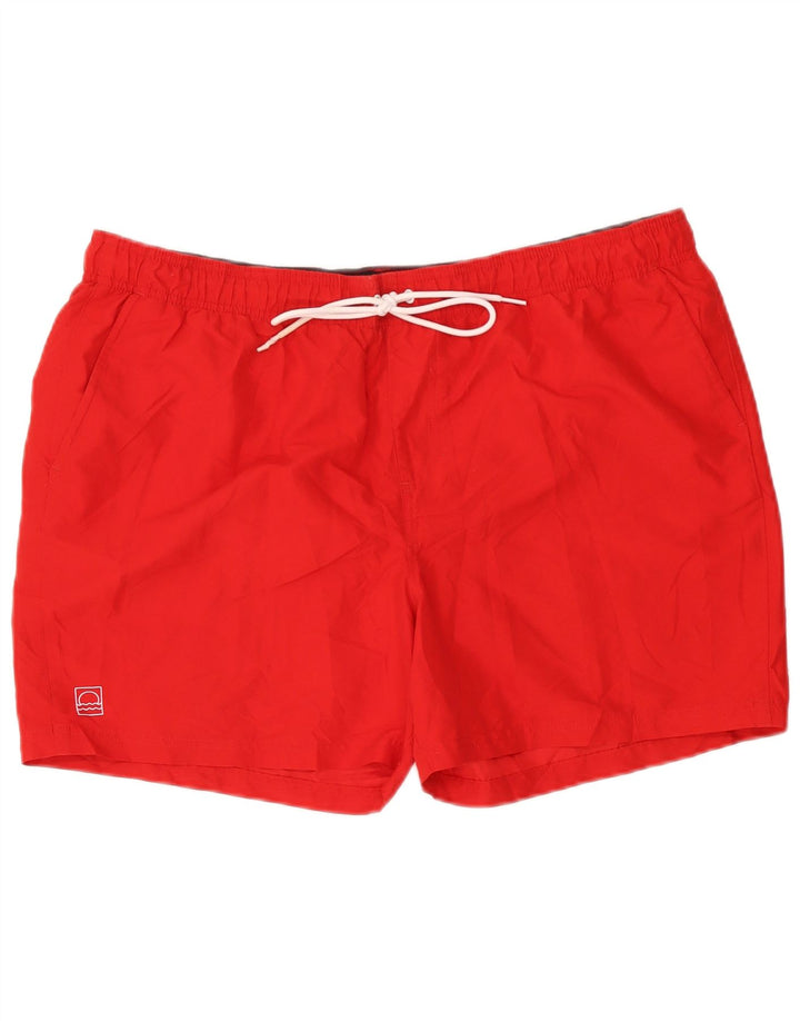 Shorts de natação masculino Marks & Spencer 2XL poliéster vermelho