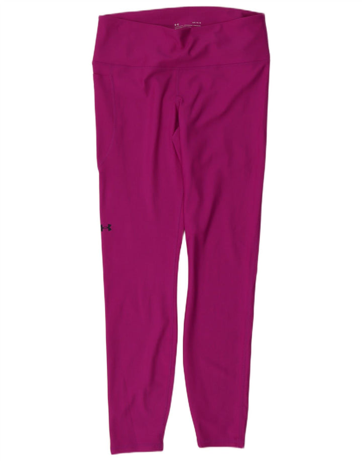 Under Armour Womens Leggings UK 14 Grande Roxo Poliéster