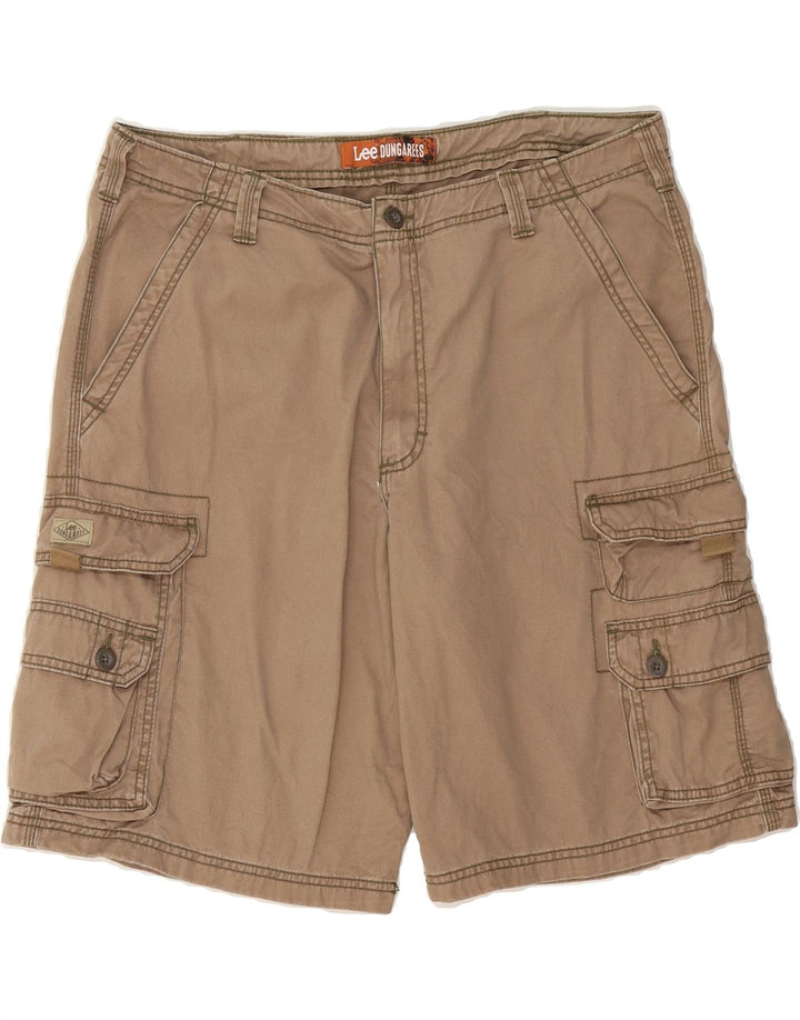 LEE Mens Cargo Shorts W38 XL  Beige Cotton Vintage Lee and Second-Hand Lee from Messina Hembry 
