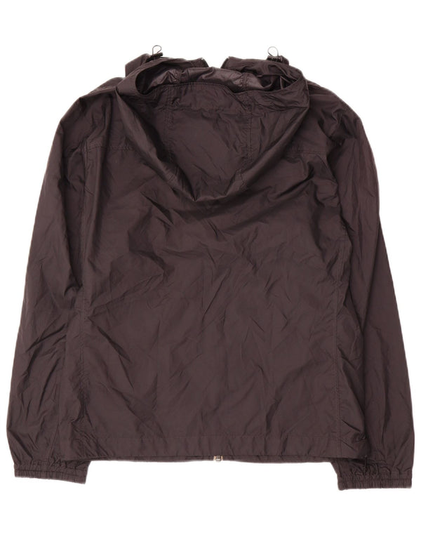 Jaqueta de chuva com capuz feminina Uniqlo UK 10 poliéster preto pequeno