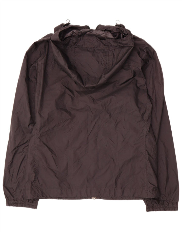 Jaqueta de chuva com capuz feminina Uniqlo UK 10 poliéster preto pequeno