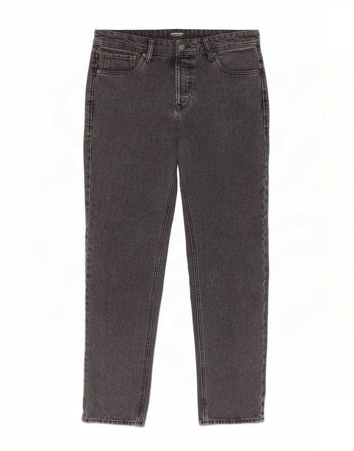 Jeans retos masculinos Jack & Jones W32 L32 algodão cinza