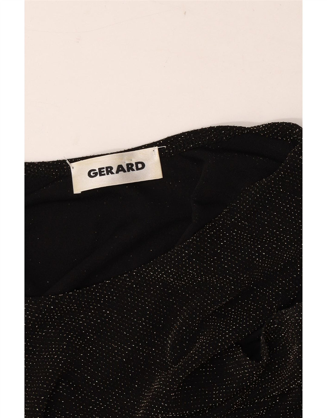 Blusa feminina sem mangas Gerard UK 14 médio preto manchado