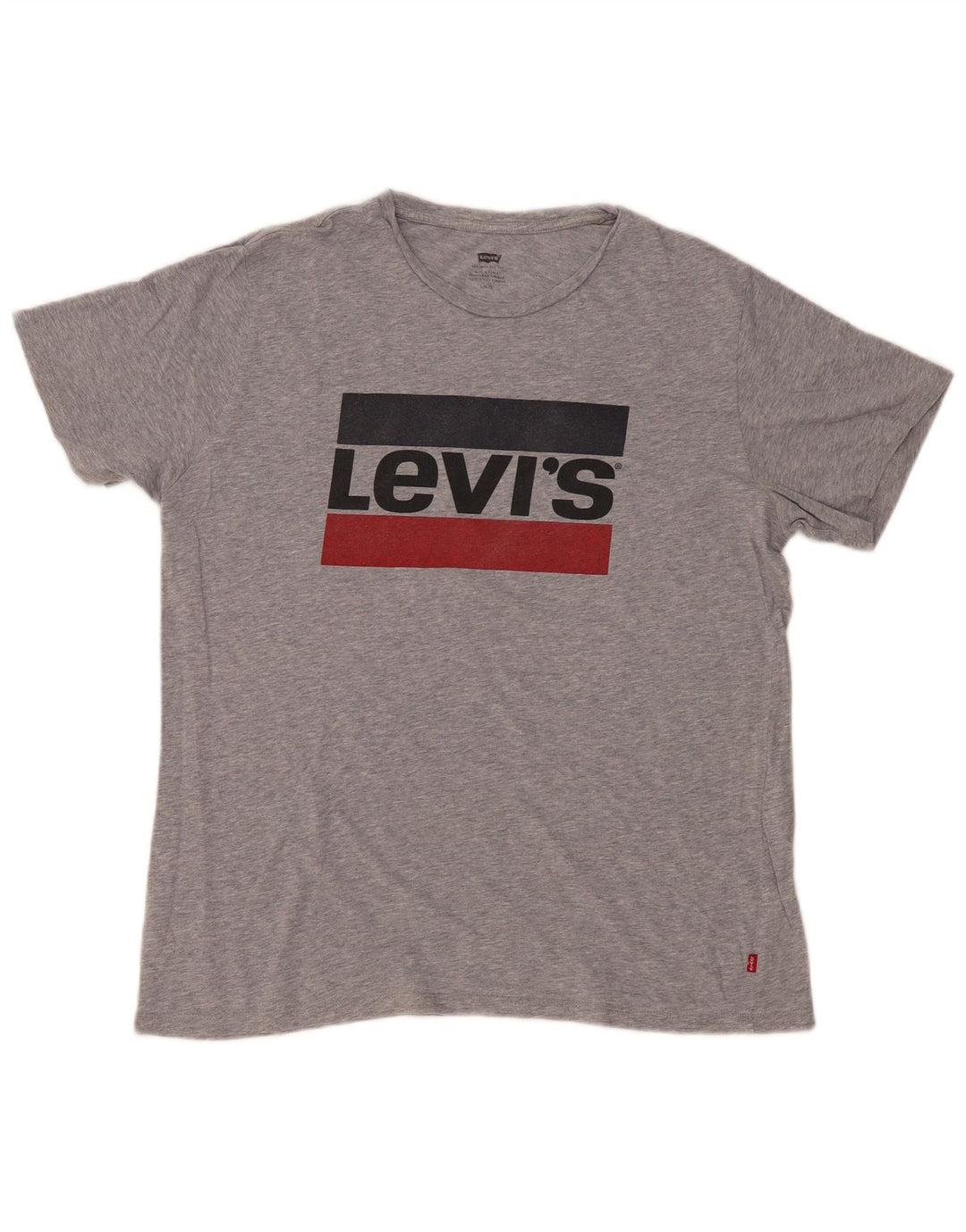 Camiseta gráfica masculina Levi's Top grande cinza manchado