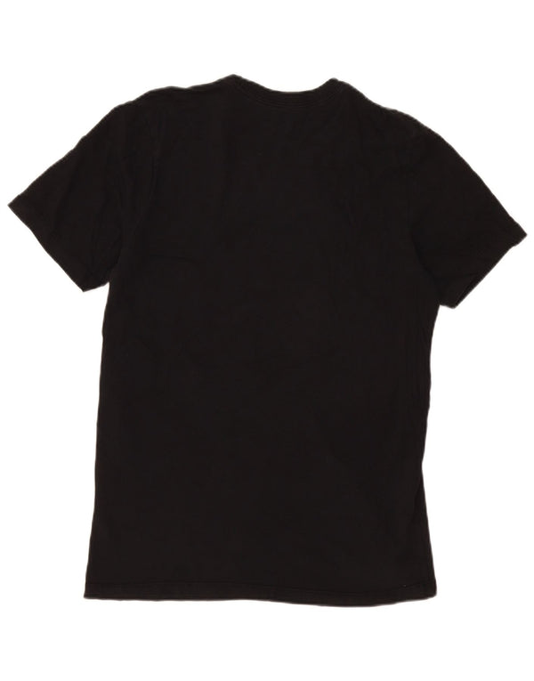 Camiseta Nike masculina gráfica Top médio preto colorblock algodão