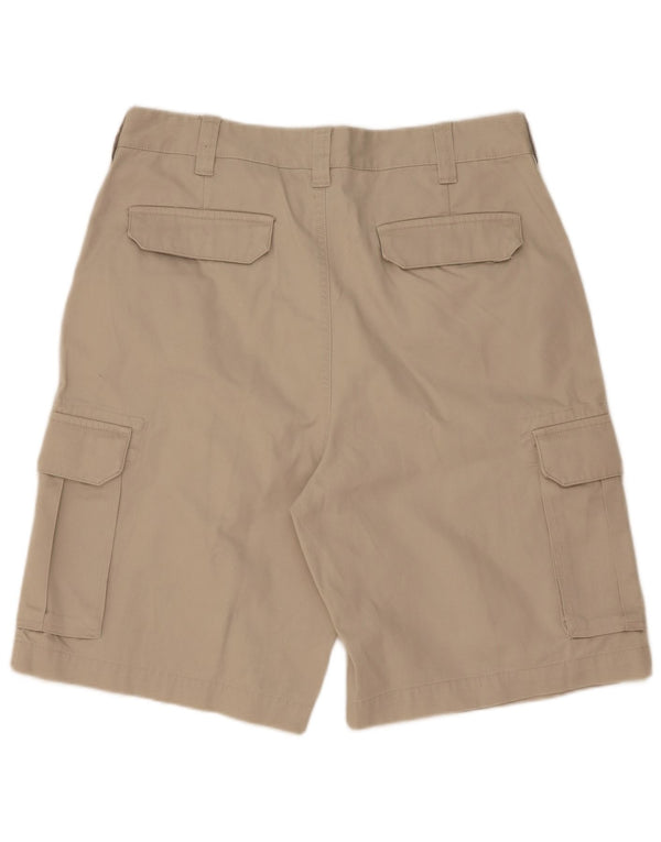 Tommy Hilfiger Mens Cargo Shorts W34 Large Beige Cotton