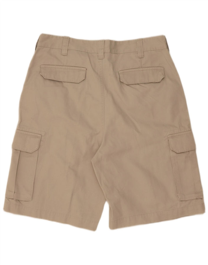 Shorts cargo masculino Tommy Hilfiger W34 grande algodão bege
