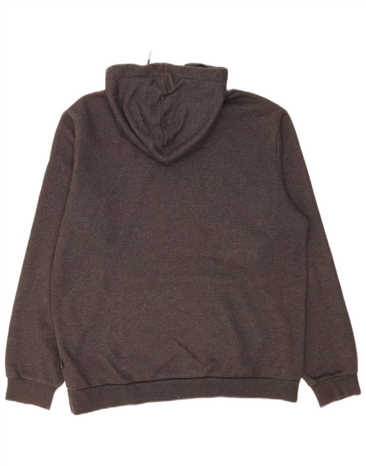 PUMA Mens Graphic Hoodie Jumper Médio Algodão Cinza