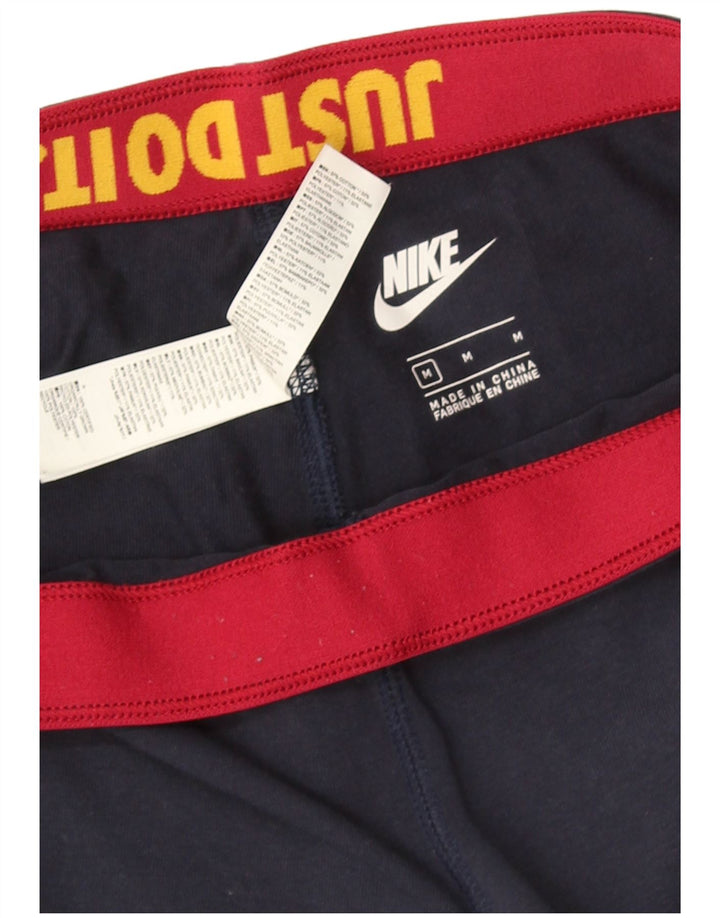 Leggings femininas Nike Graphic UK 12 médio azul marinho algodão