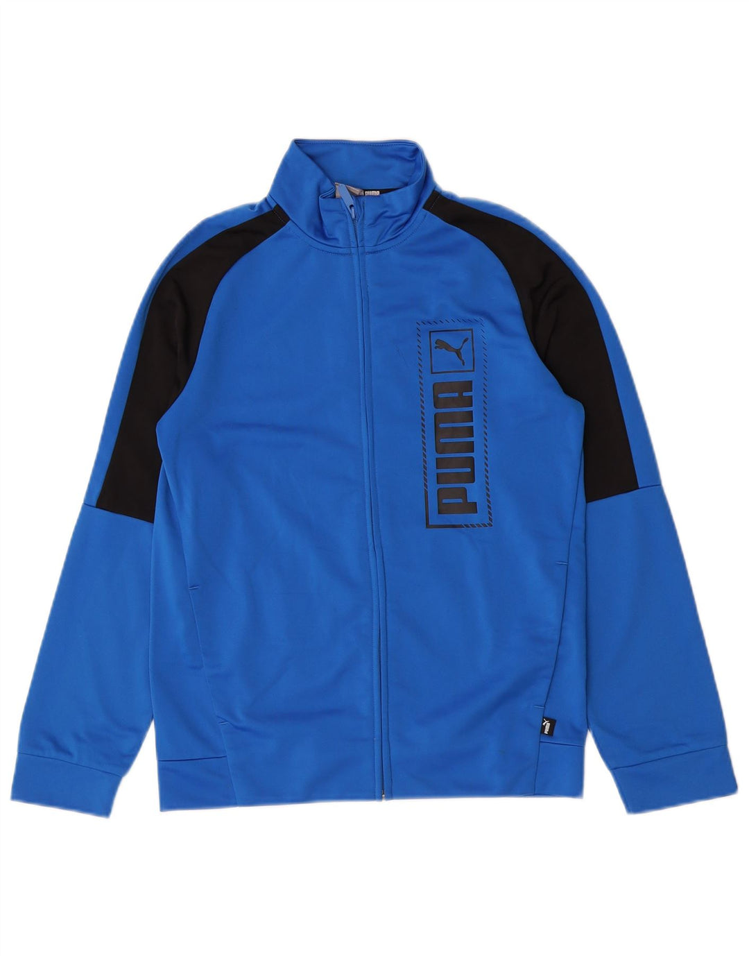 Jaqueta Puma Boys Graphic Tracksuit Top 13-14 anos Azul Colorblock