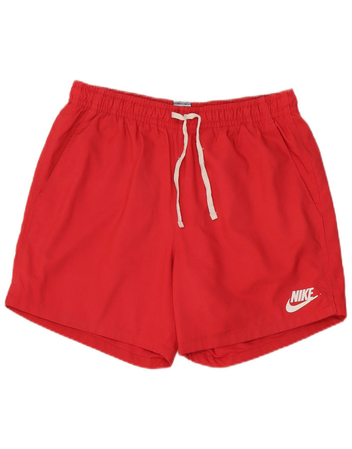 Shorts de natação masculino Nike grande poliéster vermelho