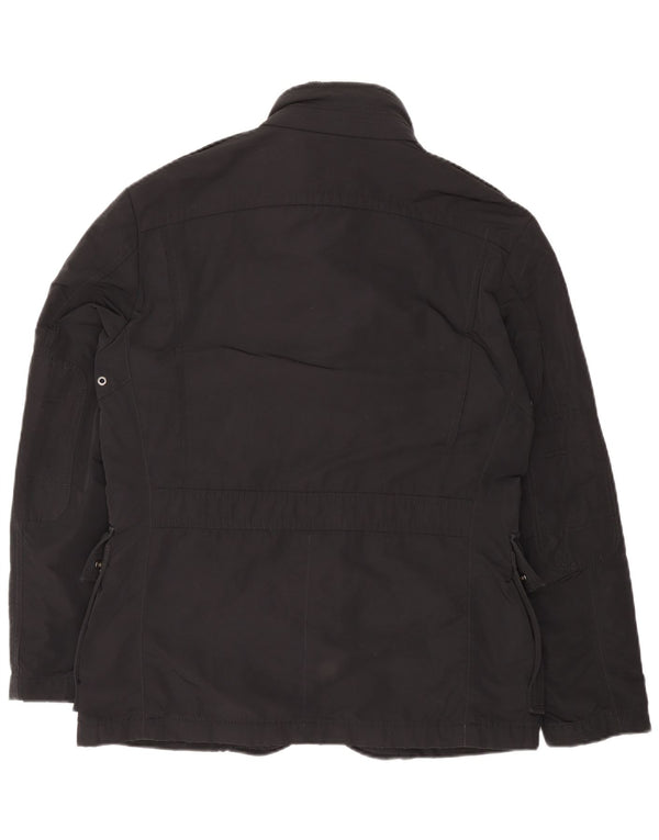 Jaqueta utilitária masculina Hugo Boss EU 50 grande poliéster preto