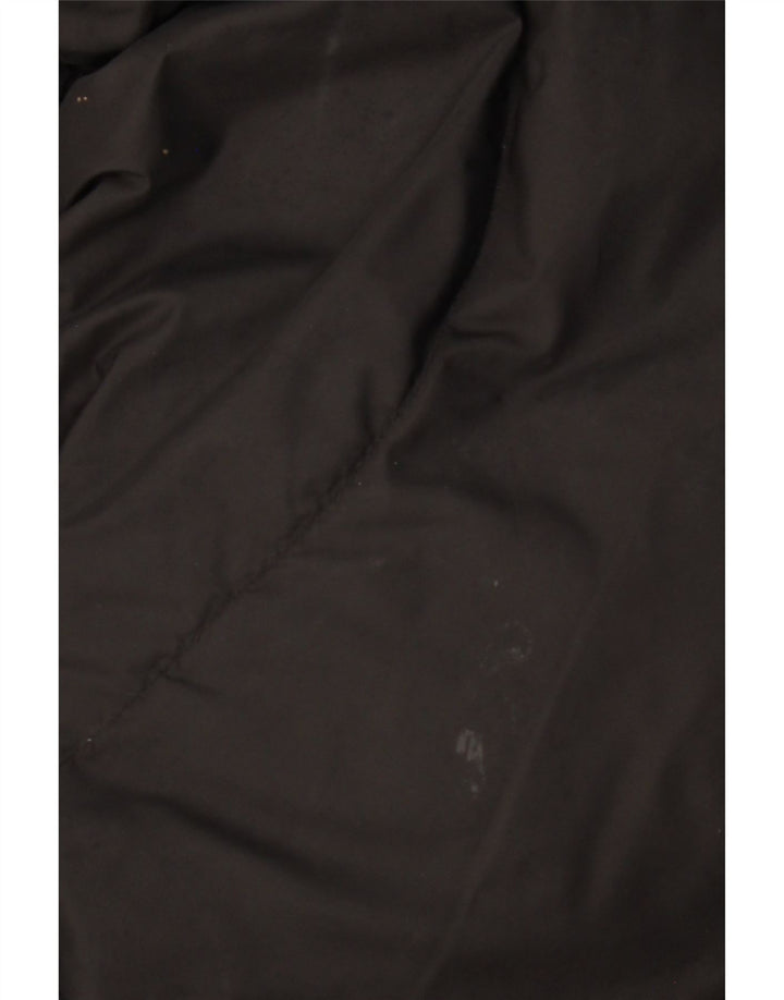 Casaco acolchoado feminino Karen Millen UK 14 grande poliamida preta