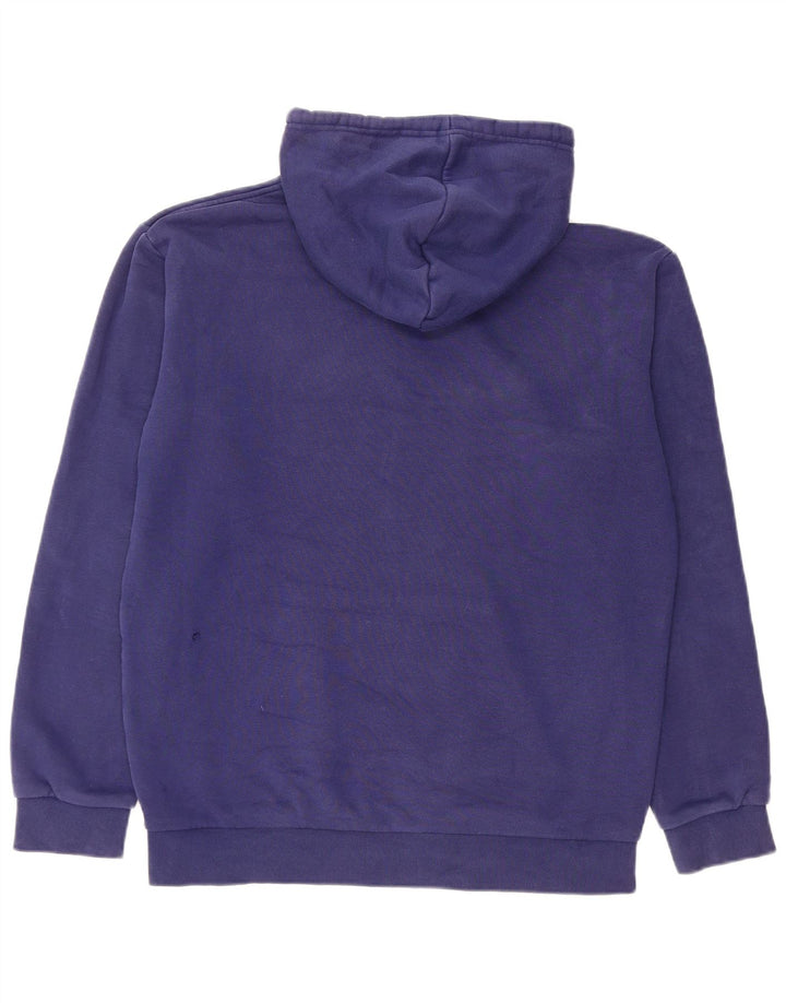 Adidas Mens Hoodie Jumper Médio Azul Marinho Algodão