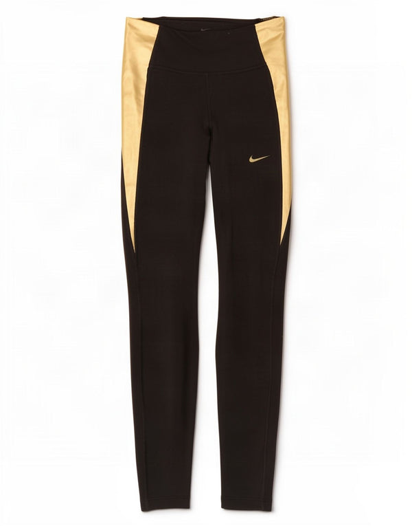 Leggings Nike Dri Fit UK 4 XS Preto Colorblock Algodão