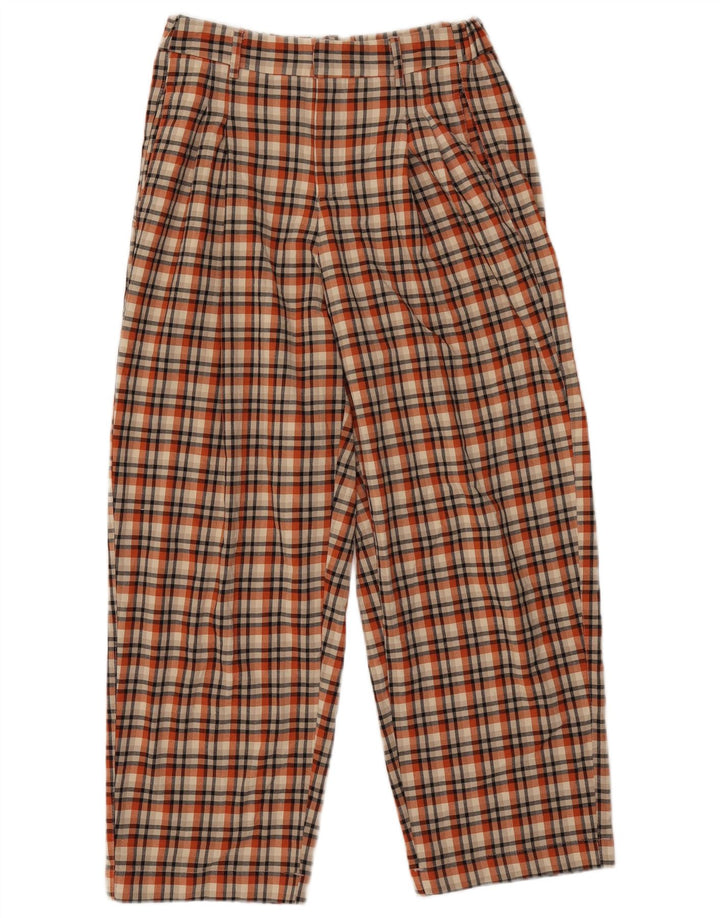 Calça Chino feminina Urban Outfitters médio W30 L26 xadrez multicolorido