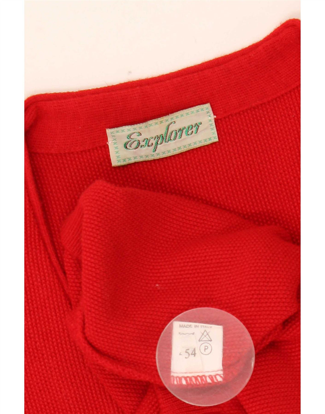 Suéter Cardigan Masculino Explorer IT 54 XL Acrílico Vermelho