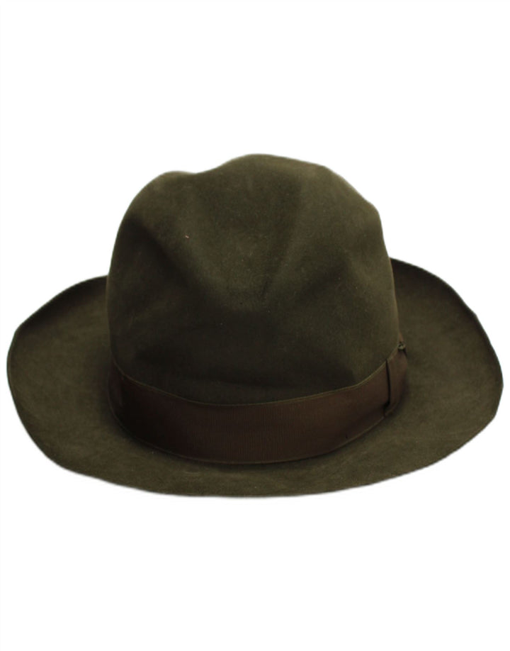 Chapéu Fedora masculino Cervo médio cáqui clássico