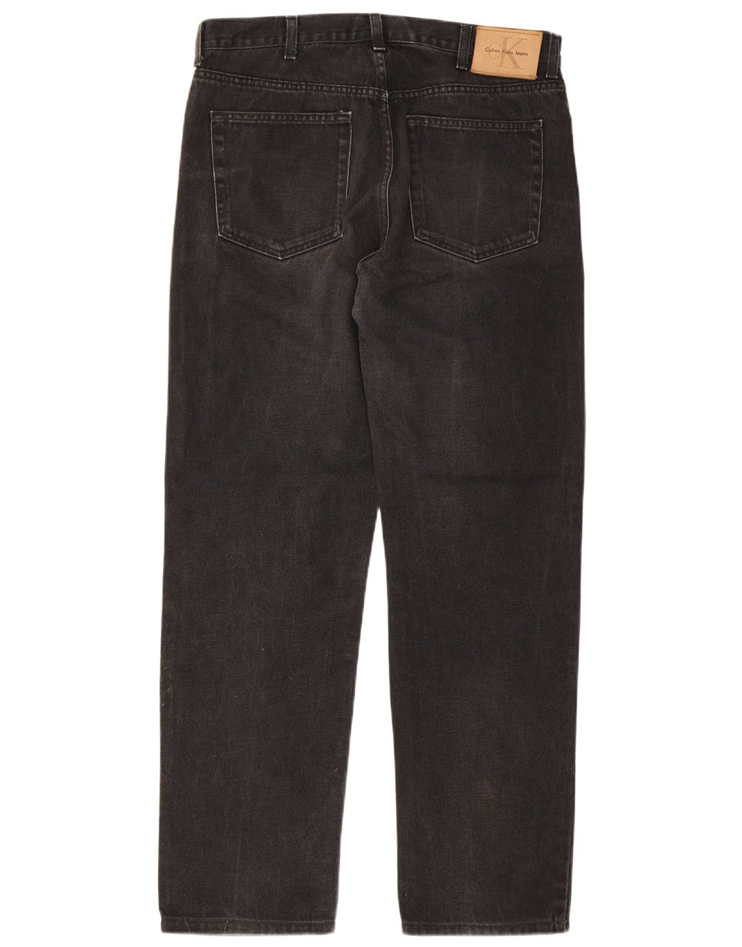 Calça jeans reta masculina Calvin Klein W34 L31 algodão preto