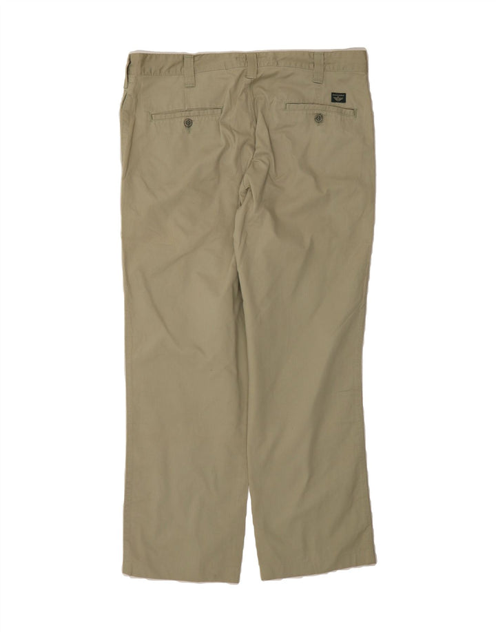 DOCKERS Mens Khakis Straight Chino Trousers W36 L29 Khaki Cotton Vintage Dockers and Second-Hand Dockers from Messina Hembry 