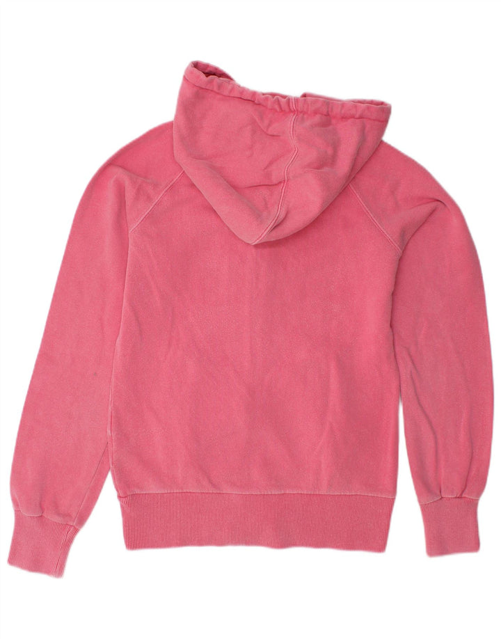 Suéter feminino com capuz e zíper NORTH SAILS Reino Unido 6 XS algodão rosa
