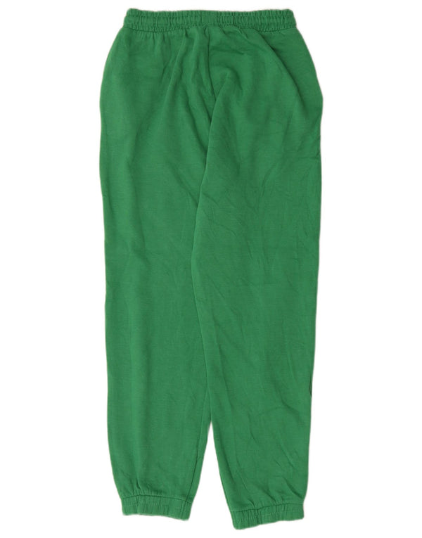 Calça de treino feminina Zara Joggers UK 12 algodão verde médio