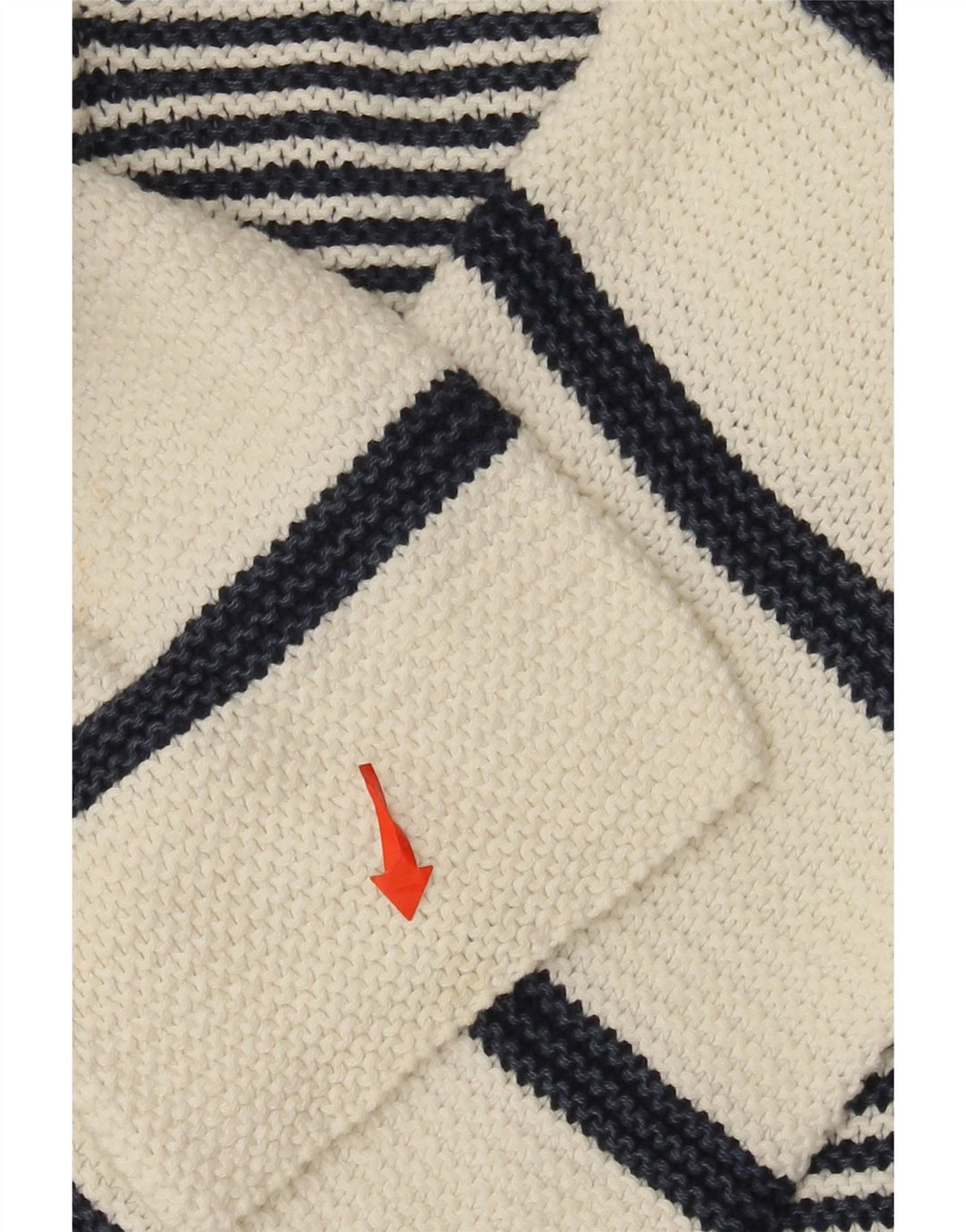 Suéter feminino Tommy Bahama com decote em V UK 14 Médio Off White Náutico