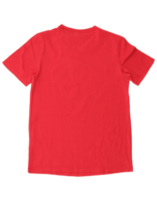 ADIDAS Womens Graphic T-Shirt Top UK 10 Pequeno Algodão Rosa