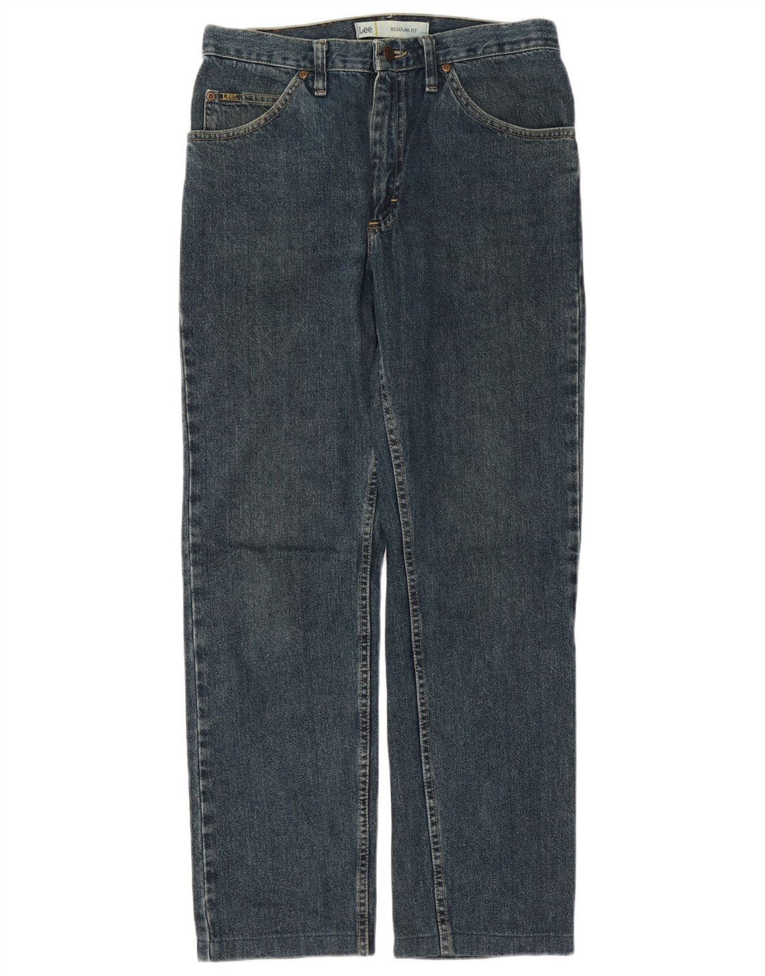 Lee Mens Regular Fit Straight Jeans W31 L31 Azul Algodão