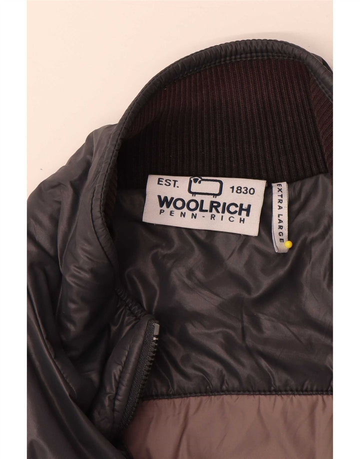 Jaqueta bomber masculina Woolrich Penn-Rich Reino Unido 42 XL cinza nylon