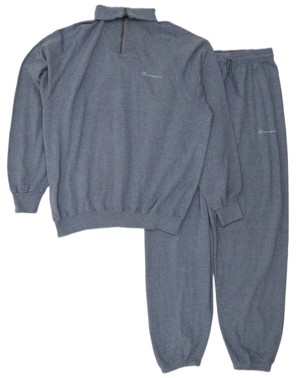 Champion Mens Full Tracksuit XL Azul Algodão