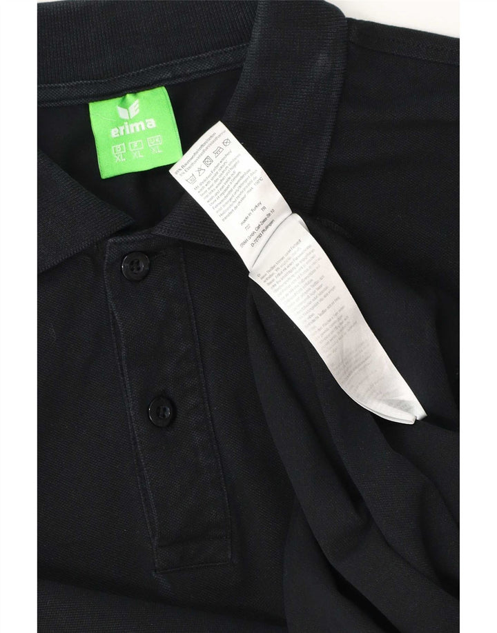 Camisa polo masculina Erima XL algodão preto