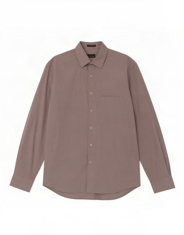 Camisa masculina Massimo Dutti tamanho 42 grande algodão cinza