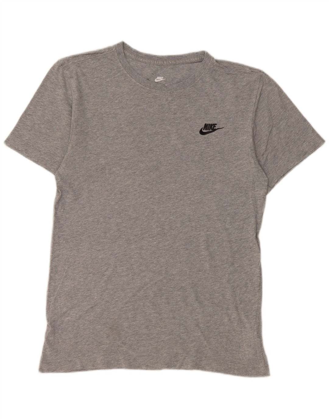 Camiseta masculina Nike Top XS cinza manchado de algodão
