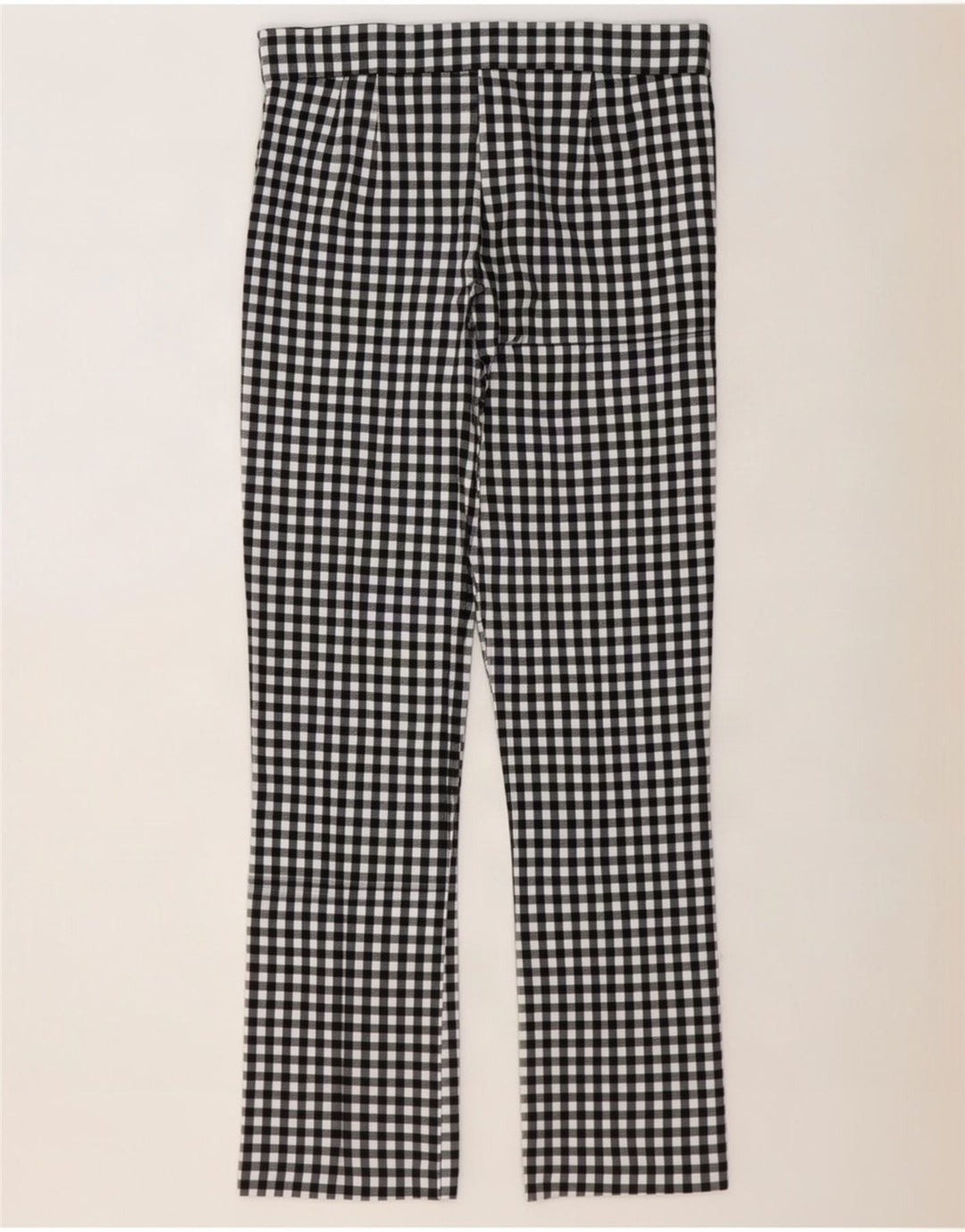 Zara Calça feminina casual bootcut grande W30 L27 preta guingão