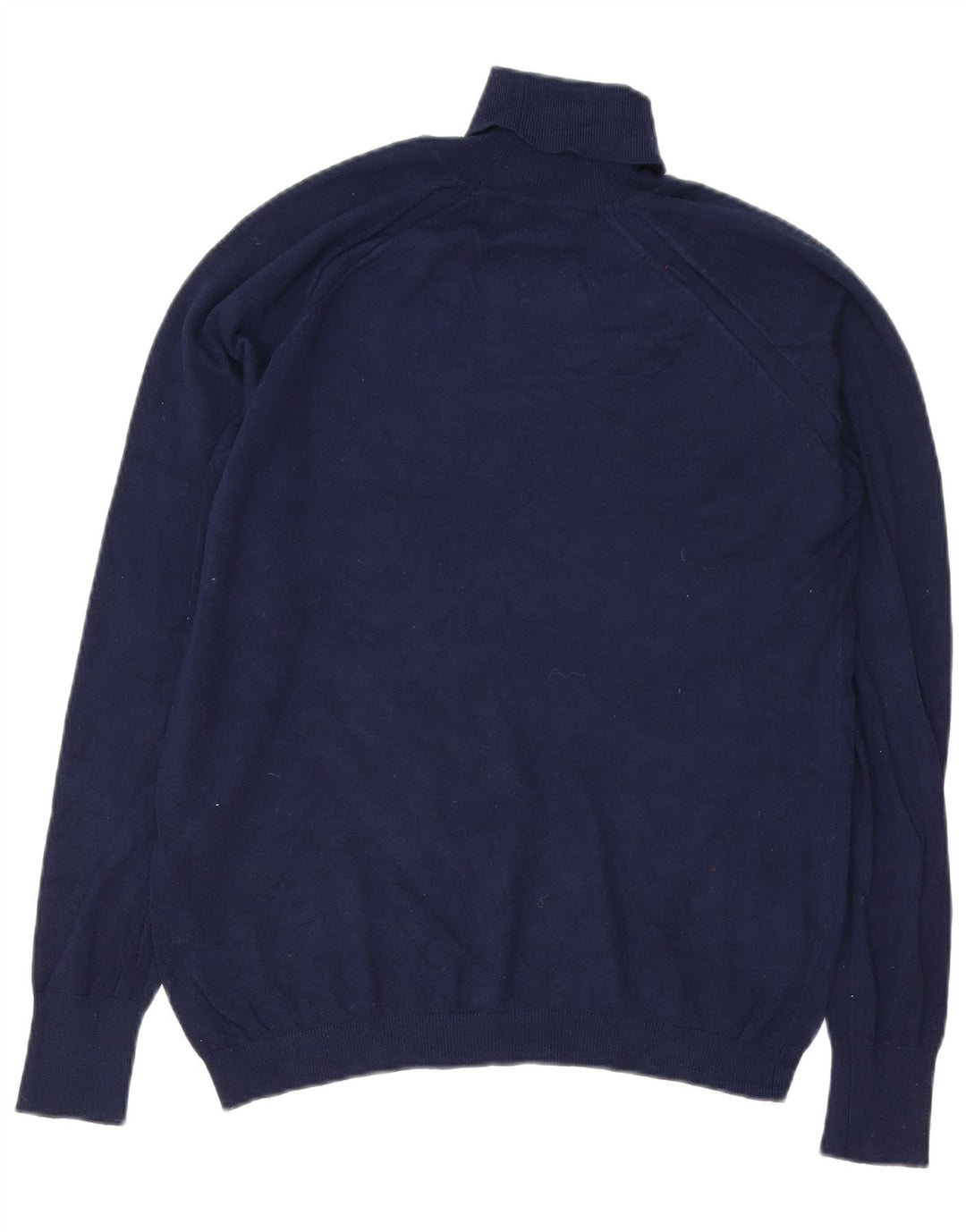 Suéter masculino Zara com gola redonda e viscose azul marinho grande
