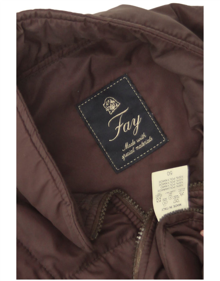 Colete acolchoado feminino Fay IT 50 XL marrom poliamida