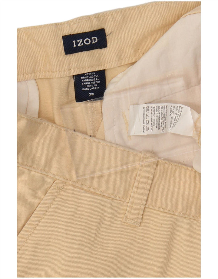 Shorts cargo masculino IZOD W38 XL algodão bege