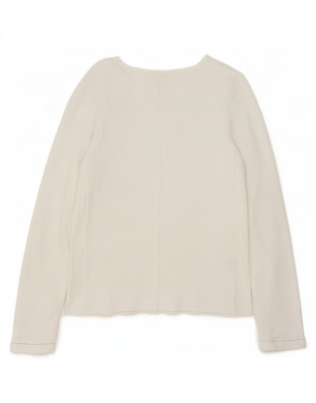 Top feminino Jigsaw manga comprida UK 10 pequeno branco