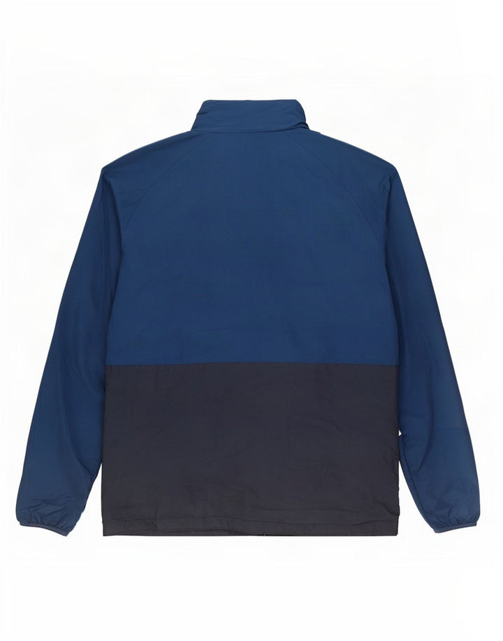Jaqueta masculina de agasalho Umbro grande poliéster Colourblock azul marinho