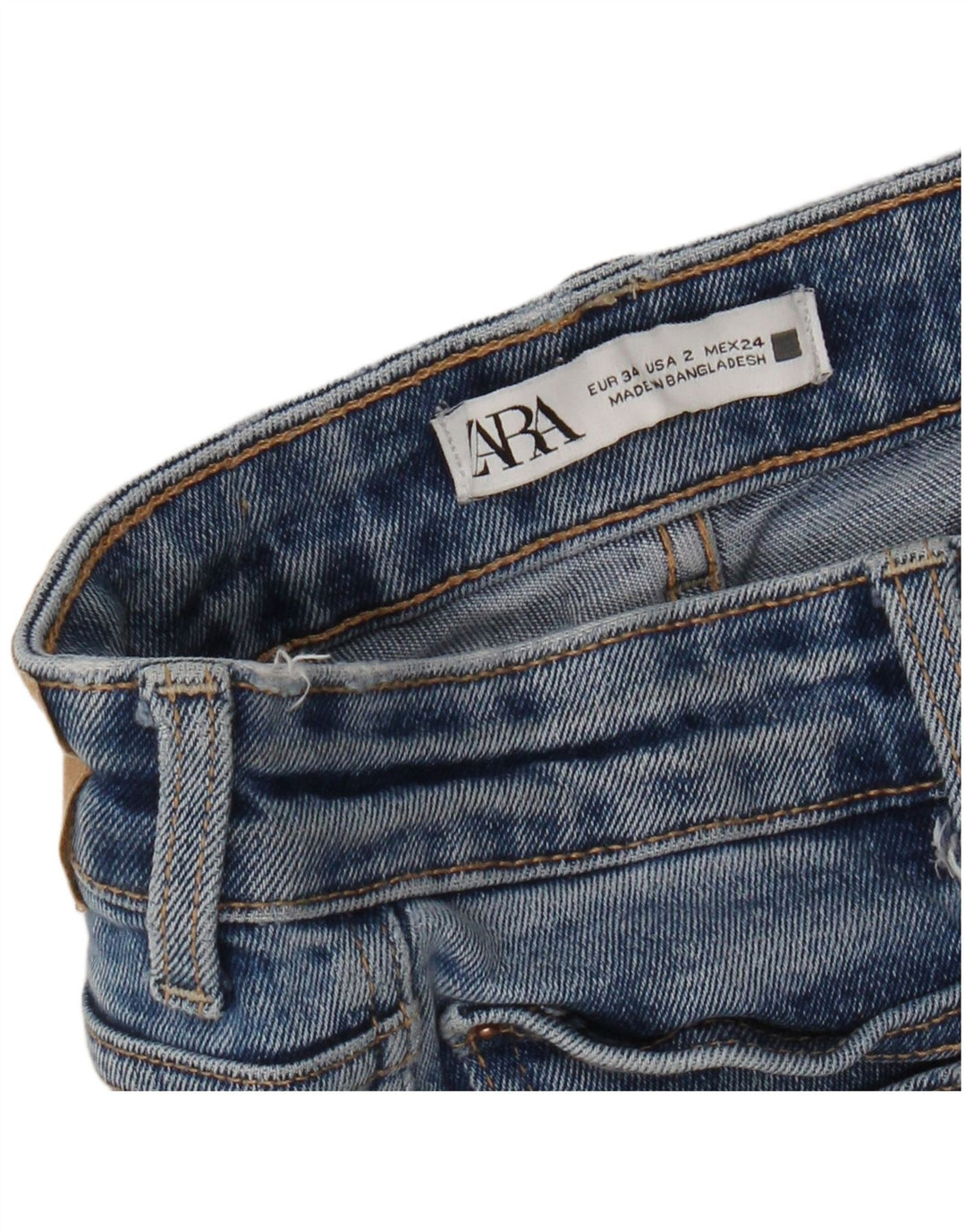 Zara Jeans Bootcut Feminino EU 34 2XS W24 L25 Azul