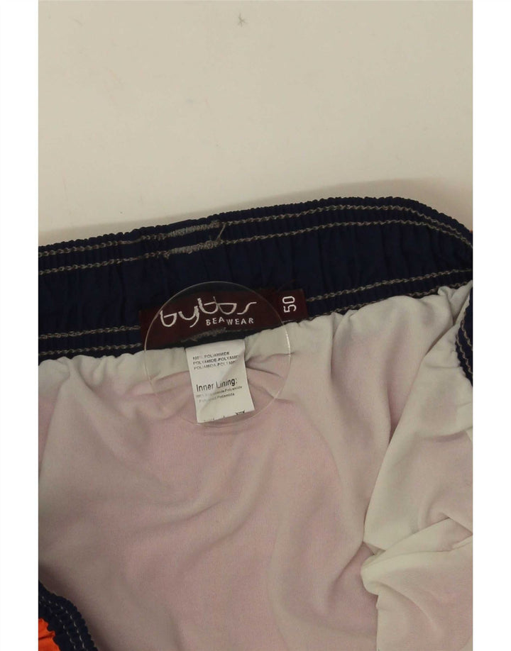 Shorts de natação masculino Byblos IT 50 poliamida colorblock rosa médio