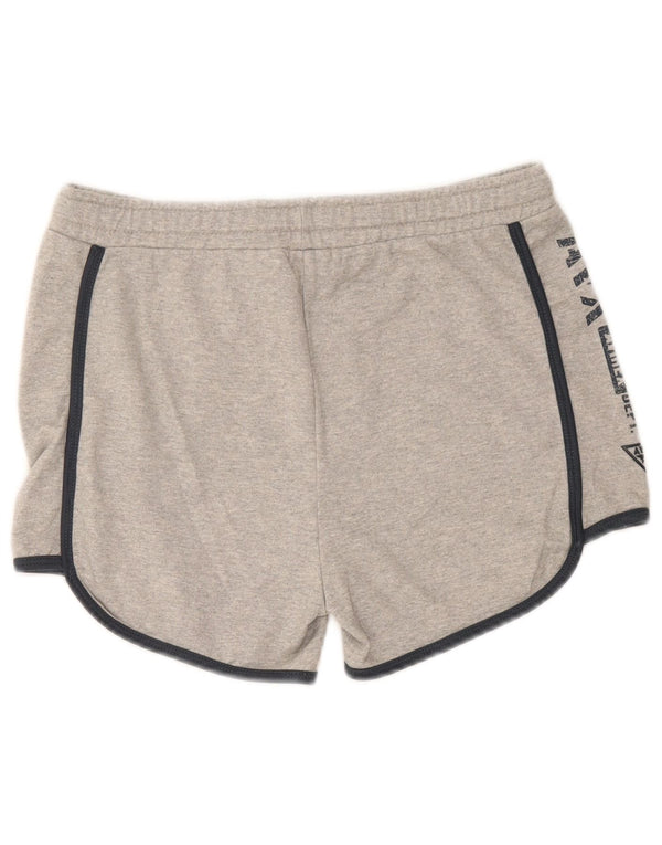 Shorts esportivos gráficos femininos Avirex UK 18 XL cinza manchado