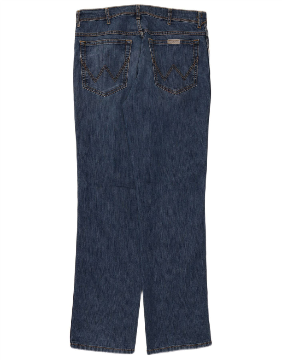 Wrangler masculino regular fit jeans reto W34 L32 algodão azul