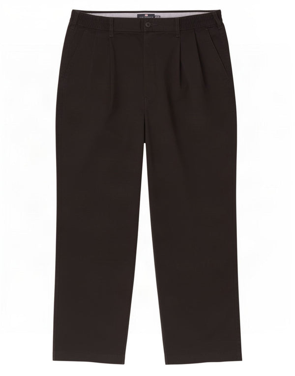 Calça chino reta masculina Marks & Spencer Blue Harbor W38 L29 preta