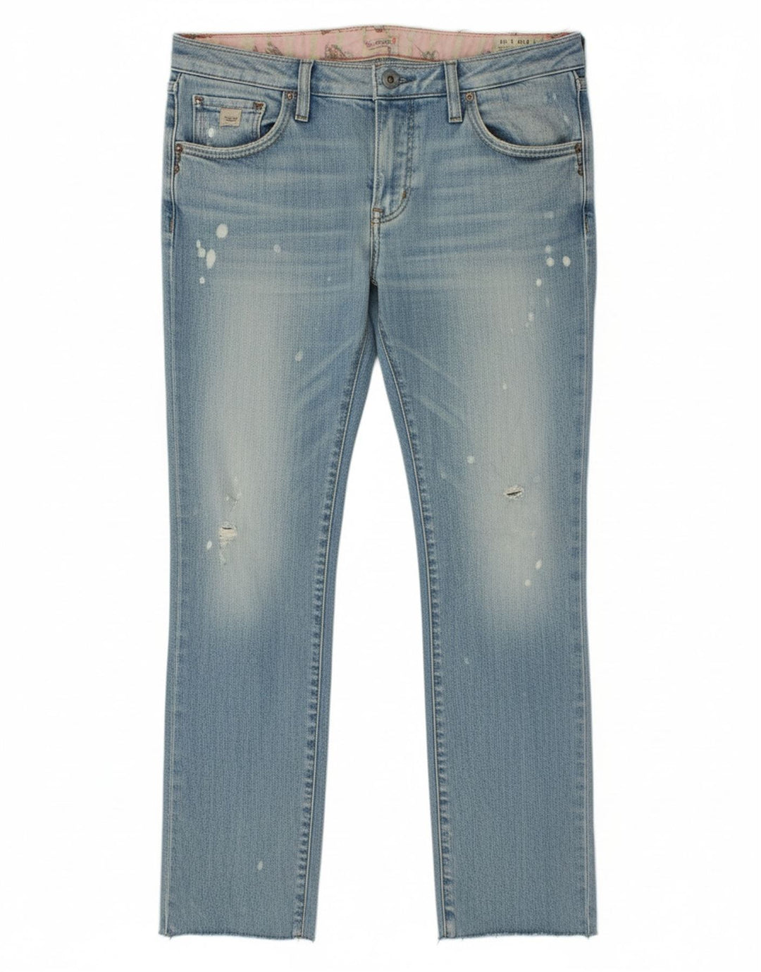 DIESEL Jeans retos femininos W29 L28 algodão azul