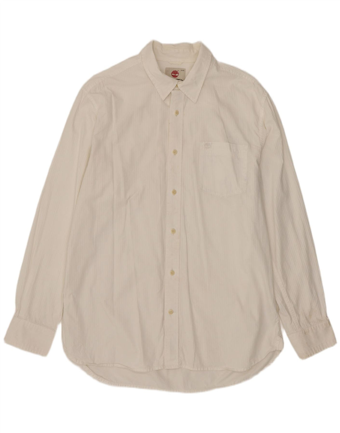 Camisa masculina TIMBERLAND Regular Fit grande algodão branco