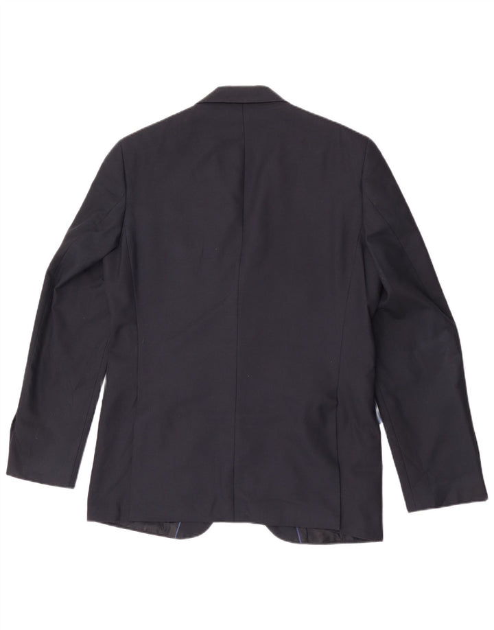 Jaqueta blazer masculina de 2 botões Marks & Spencer Reino Unido 38 azul marinho médio