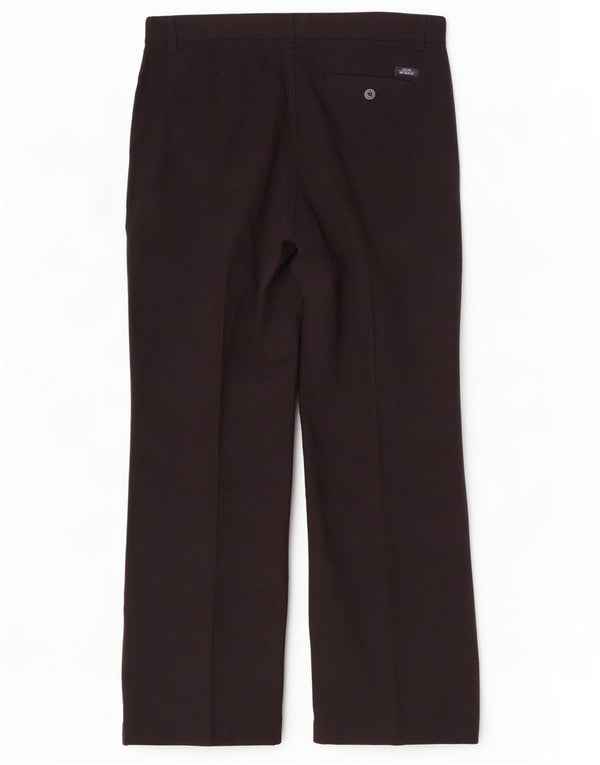 Calça chino reta masculina Marks & Spencer W34 L29 algodão preto