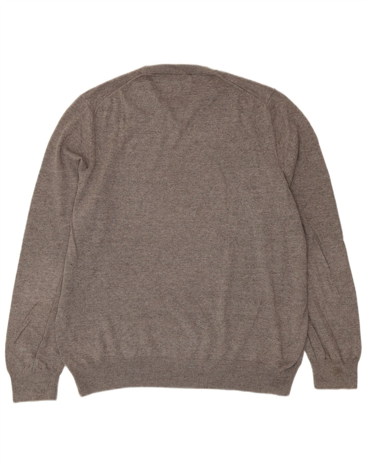 Suéter masculino Marks & Spencer com gola redonda XL algodão cinza